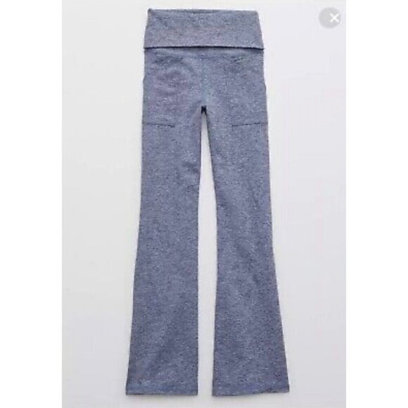 Aerie Offline The Hugger High Waisted Foldover Flare Legging Bootcut Pants XS - Picture 1 of 11